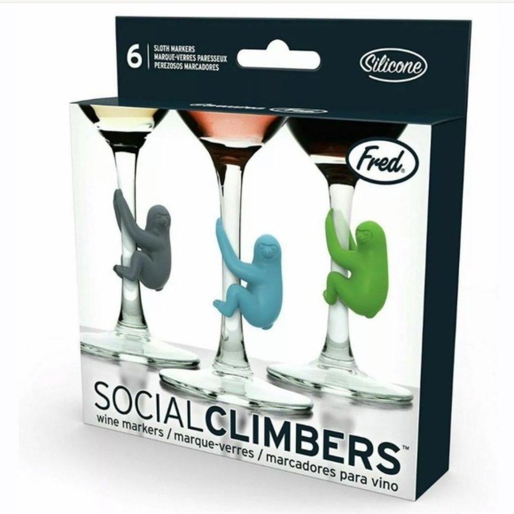 Sloth Wine Charms Social Climbers - Picture 1 of 6